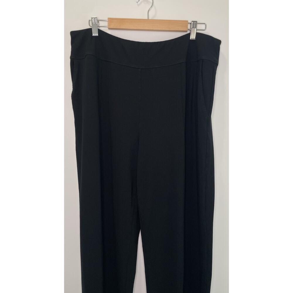 J Jill Seamed Full Leg Wide Pants Wearever Collection Capsule Pull On Black XL - Picture 4 of 11